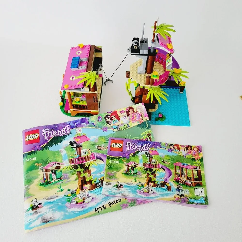 Lego Friends Jungle Rescue Base, NOT Assembled, Some Missing Pieces